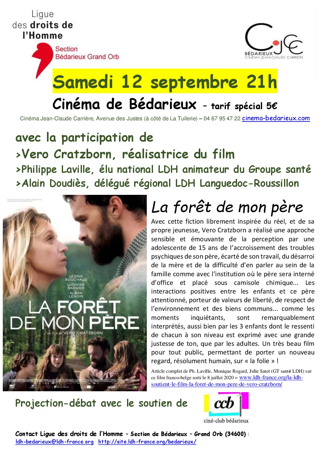 Projection-débat : "La forêt de mon père"