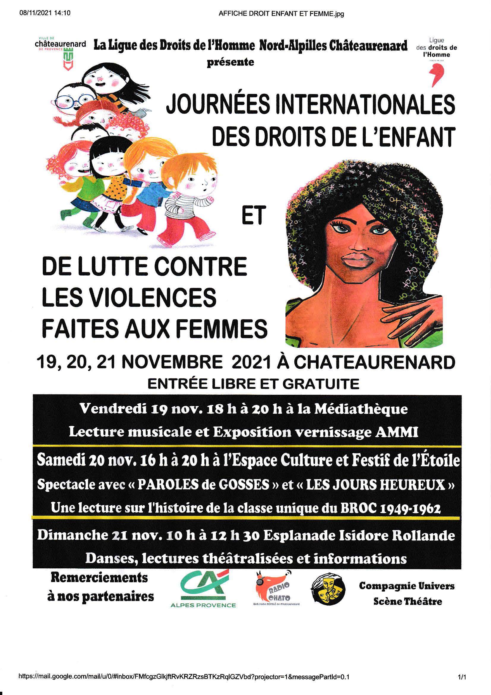 Rencontres et informations : "Les violences faites aux femmes"