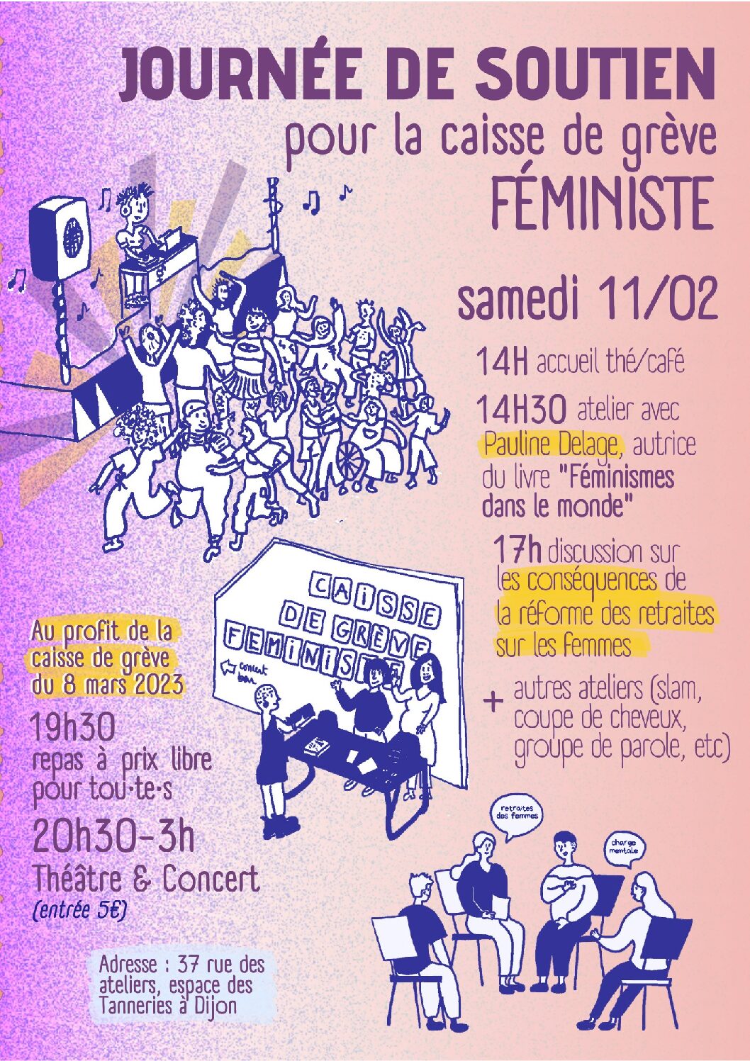 Appel à rassemblement : "grève féministe de dijon"