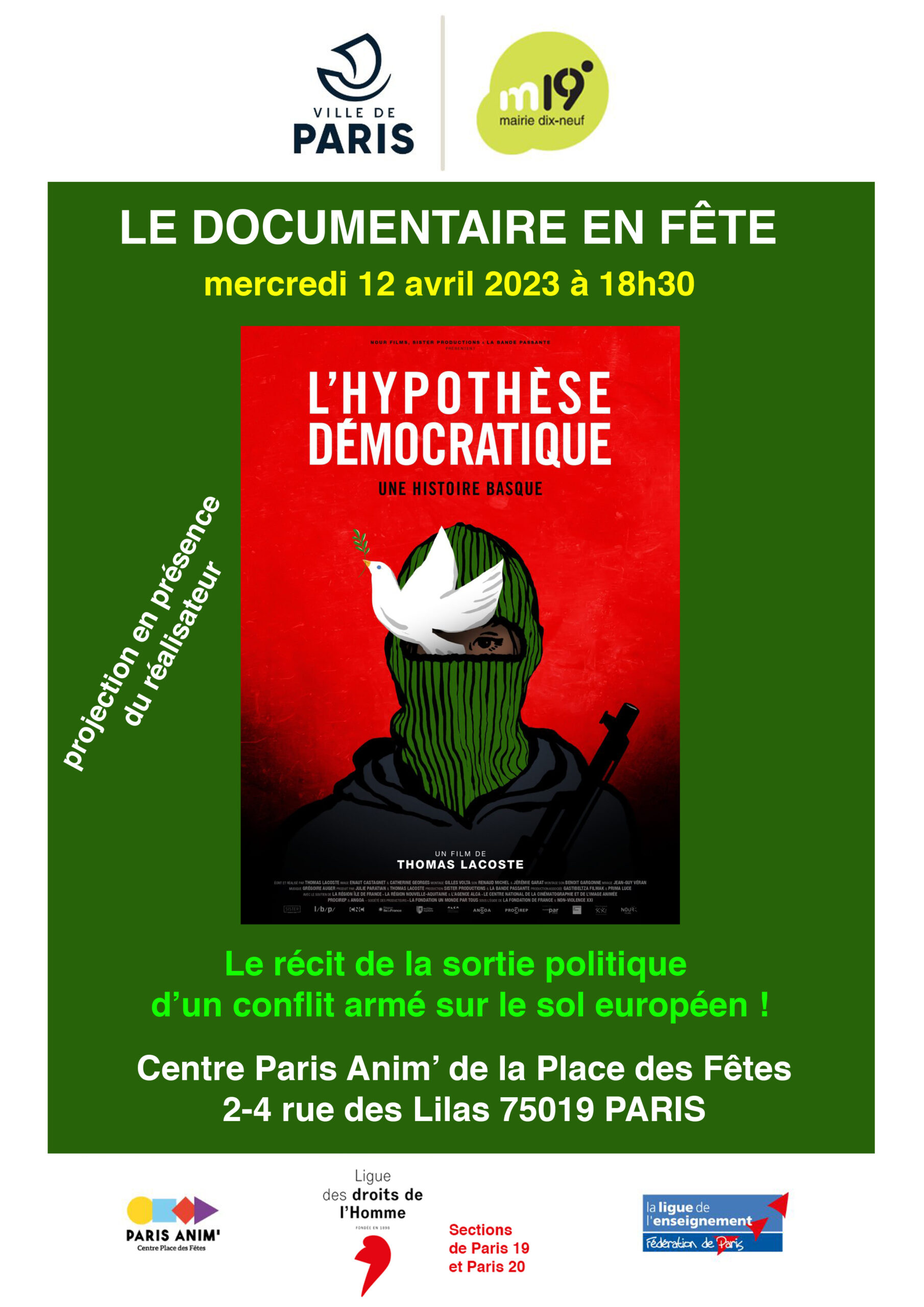 Projection-débat : L'hypothèse démocratique