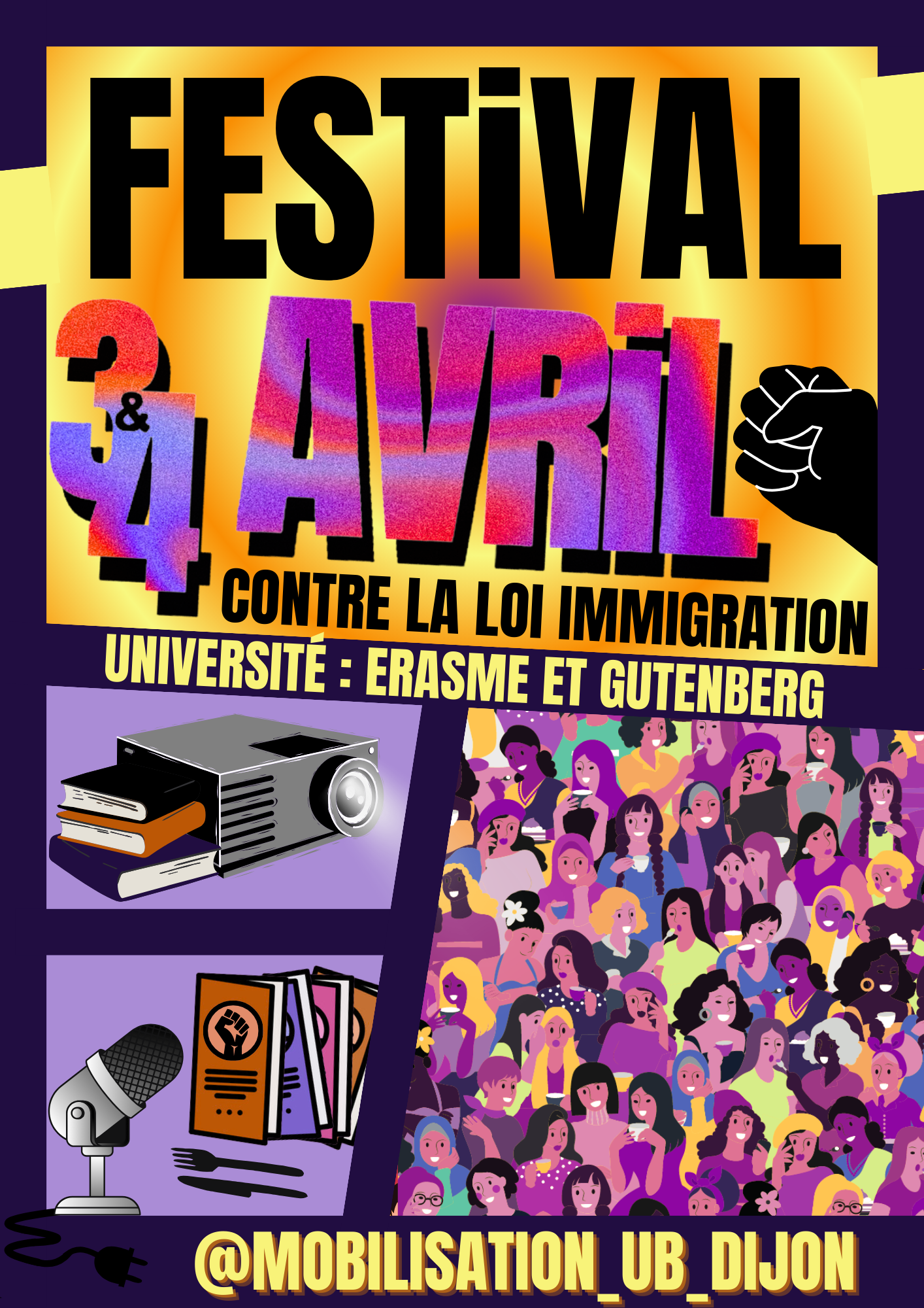 Festival contre la loi immigration