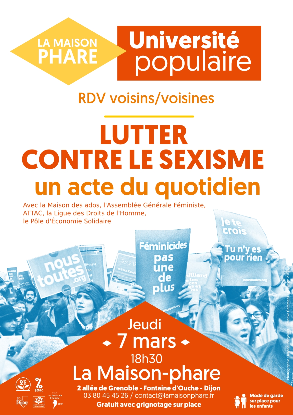 Université populaire : "Lutter contre le sexisme, un acte quotidien."