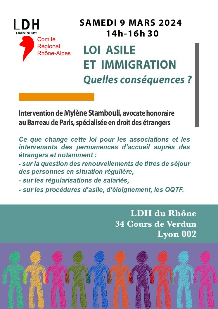 Conférence-débat : "loi Asile et Immigration, quelles conséquences?
