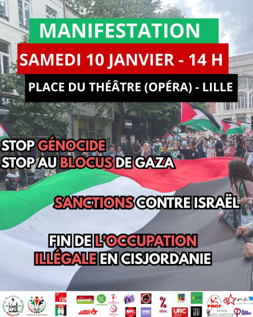Manifestation contre le génocide et le blocus à Gaza